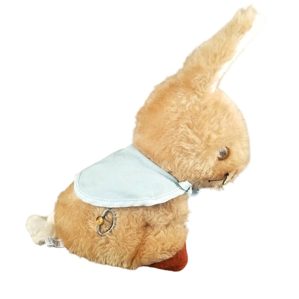 Vintage Stuffed Plush Animal Bunny Peter Rabbit Musical Wind Up Eden Toys READ